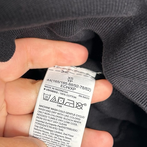 YZY X GAP Yeezy Kanye West Perfect Hoodie In Black Double Layer Unisex Size XS - Picture 6 of 6